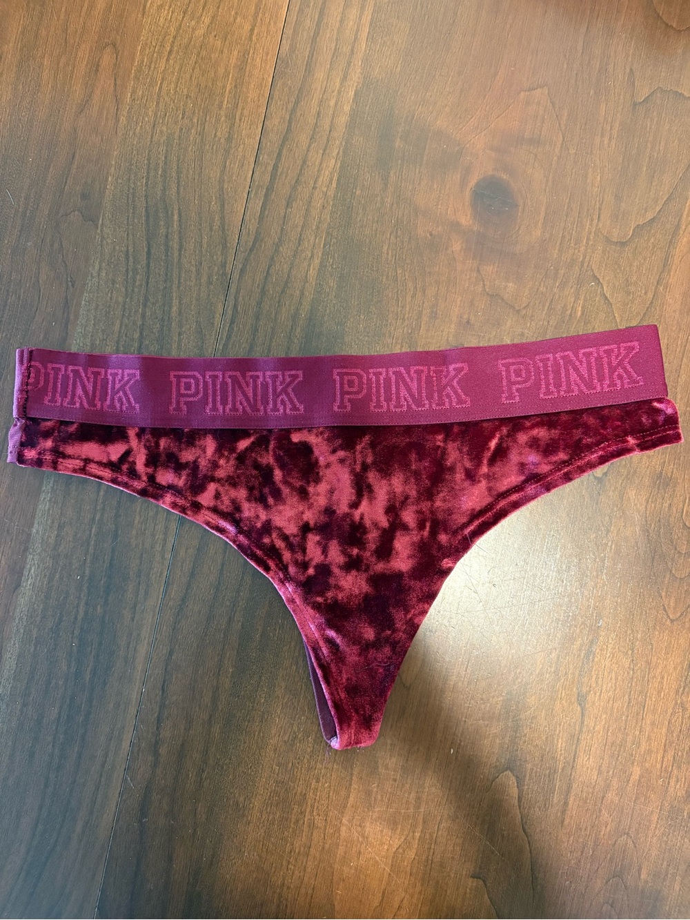 Victoria Secret PINK Crushed Velvet Thong